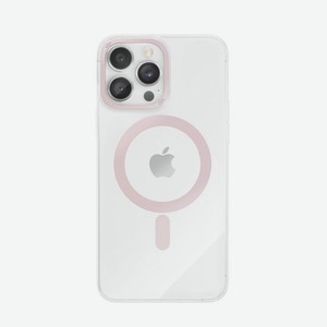 Чехол защитный VLP Line case with MagSafe для iPhone 14 ProMax, розовый