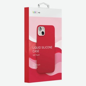 Чехол защитный VLP Silicone case для iPhone 13, красный
