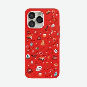 Чехол защитный VLP Art Collection для iPhone 13 Pro, Winter, красный