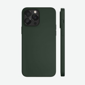 Чехол защитный VLP Silicone case with MagSafe для iPhone 14 Pro, темно-зеленый