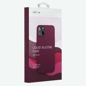 Чехол защитный VLP Silicone case для iPhone 13, марсала