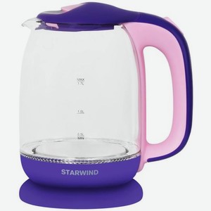 Чайник электрический Starwind SKG1513 1.7л. 2200Вт фиолетовый и розовый