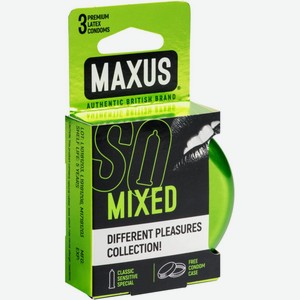 Презервативы Maxus Mixed, 3 шт.