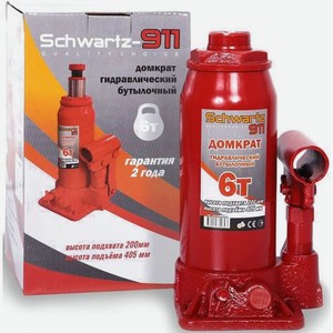 Домкрат гидравлический AZARD Schwartz-911 бутылочный, 6т [domk0006]