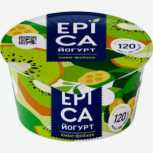 Йогурт EPICA с киви и фейхоа 4,8% без змж, Россия, 130 г