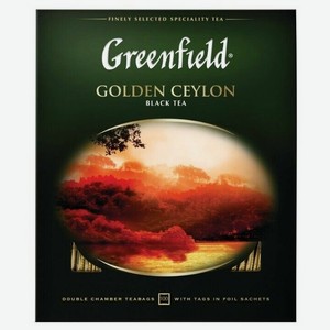 Чай черный Greenfield Golden Ceylon (Голден Цейлон), 100 пак.