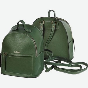 Рюкзак подростковый 32x27x17 см, темно-зеленый
