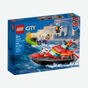 Конструктор LEGO City 60373 Лего Город  Пожарная спасательная лодка 