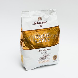 Кофе в зернах AMBASSADOR Gold Label в мягкой упаковке, 1 кг