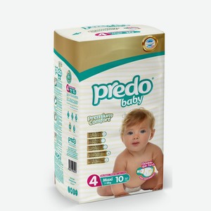 Детские подгузники <PREDO BABY> 4 (7-18 кг) 10 шт Турция