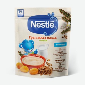 Каша <Нестле> молочная гречневая курага с 5мес 200г пакет Россия