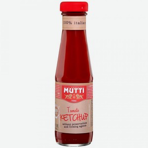 Кетчуп томатный Mutti, 340 г, стеклянная бутылка