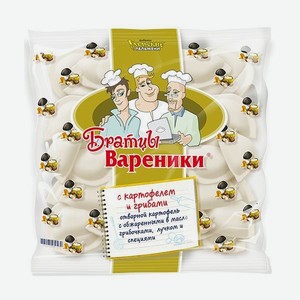 Вареники <Братцы Вареники> картофель/грибы 350г Россия