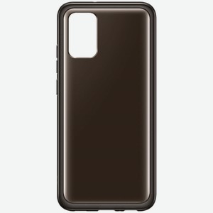 Чехол Samsung Soft Clear Cover A02s чёрный (EF-QA025)