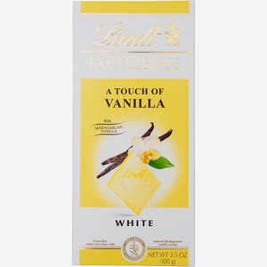 Шоколад белый Lindt Excellence с ванилью, 100г