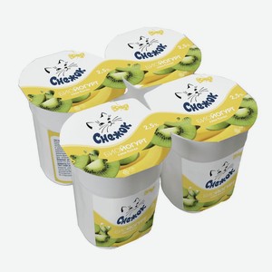 Йогурт <Снежок> киви-банан ж2.5% 120г Россия