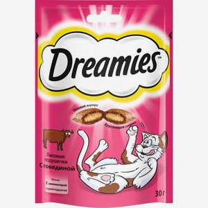 Лакомство для кошек Dreamies с говядиной 30г
