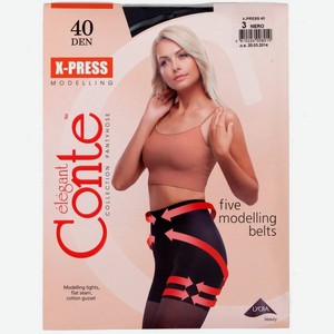 Колготки женские Конте X-Пресс 40Д черные р. 3