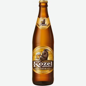 Пиво Velkopopovicky Kozel Svetly светлое фильтрованное пастеризованное 4% 450мл