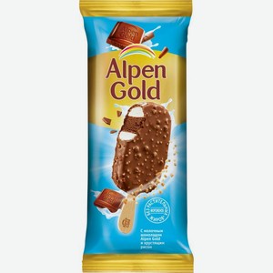 Мороженое Alpen Gold сливочное с хрустящим рисом и солеными шариками 8% 58г