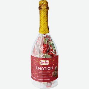 Конфеты Sorini шоколадные в бутылке шампанского 280г
