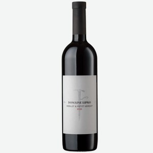 Вино тихое красное сухое Domaine Lipko Merlot & petit verdo 2021 0.75 л