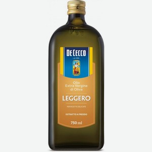 Масло оливковое De Cecco Leggero нерафинированное 750мл