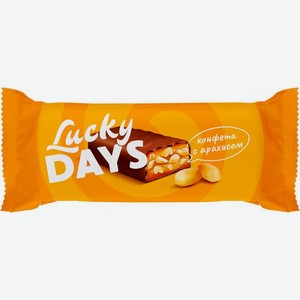Конфеты Lucky Days Карамельные с арахисом