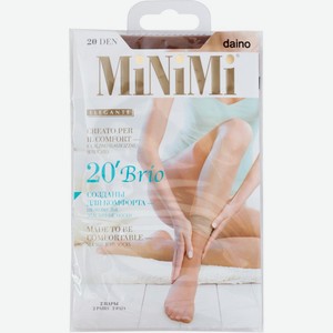 Носки женские МiNiMi Brio 20 бежевые 2 пары