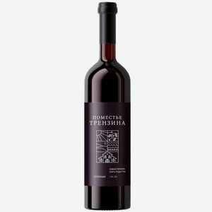 Вино тихое красное сухое Domaine Lipko Поместье Трензина Саперави 0.75 л