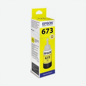 Картридж Epson T6734 (C13T67344A) для Epson L800, желтый