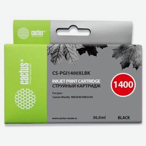 Картридж Cactus CS-PGI1400XLBK черный