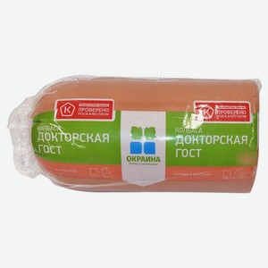 Колбаса вареная «Окраина» Докторская ГОСТ, 1 упаковка ~ 0,25 кг