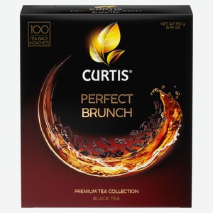 Чай черный CURTIS Perfect brunch в пакетиках, 100х1,7 г