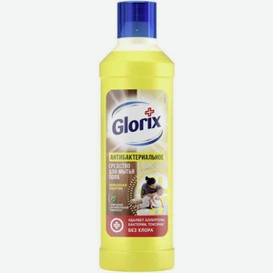 Средство для мытья пола антибактериальное Glorix Лимонная энергия, 1 л