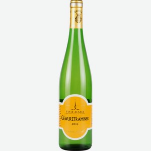 Вино J.Riehl Gewurztraminer белое полусухое 12,5 % алк., Франция, 0,75 л