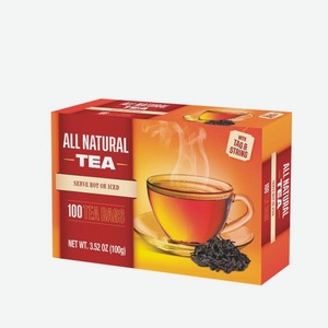 Чай «IMPRA» ALL NATURAL TEA, черный, 100 пакетиков