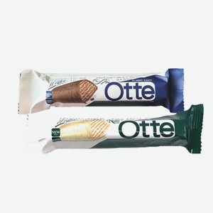 Вафли «Otte Wafer»: глазурь из какао, молочная глазурь; 30 г