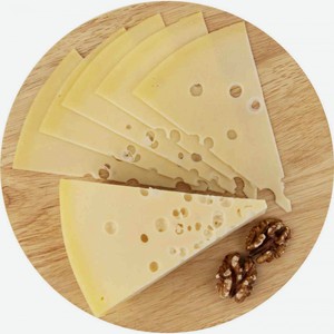 Сыр полутвёрдый Эмменталь Excelsior 45%, кусок, 1 кг