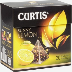 Чай чёрный Curtis Sunny Lemon, 20×1,7 г
