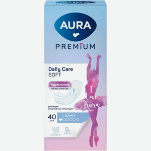 Прокладки ежедневные Aura Premium Ultra Light, 40 шт.