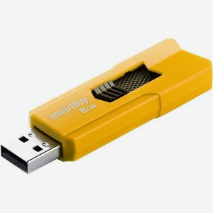 Флешка USB SMARTBUY Stream 8ГБ, USB2.0, желтый [sb8gbst-y]
