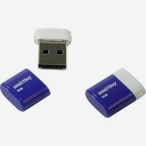 Флешка USB SMARTBUY Lara 8ГБ, USB2.0, синий [sb8gblara-b]
