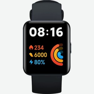 Смарт-часы Xiaomi Redmi Watch 2 Lite GL, 1.55 , черный / черный [bhr5436gl]