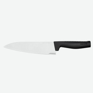 Нож кухонный Fiskars Hard Edge, разделочный, 200мм, заточка прямая, стальной, черный [1051747]