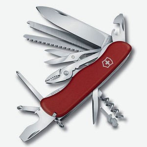 Складной нож Victorinox WORK CHAMP, функций: 21, 111мм, красный , коробка картонная [0.8564]