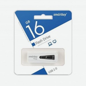 Флешка USB SMARTBUY Iron 16ГБ, USB2.0, белый [sb16gbir-w]