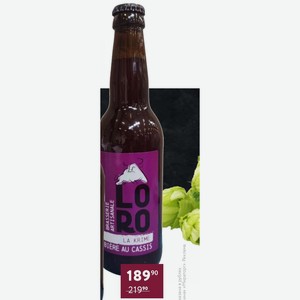 Пиво Loro Blackcurrant Ale Светлое Нефильтрованное 4.5% 0.33 Л Франция