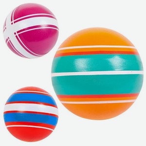 Мяч детский 75мм Серия  Полосатики  ручное окраш. (поясок, ветерок) арт.Р3-75