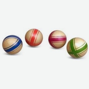 Мяч детский Эко Крестики-нолики, 7,5 см, ручное окраш., в ассорт. арт.Р7-75
